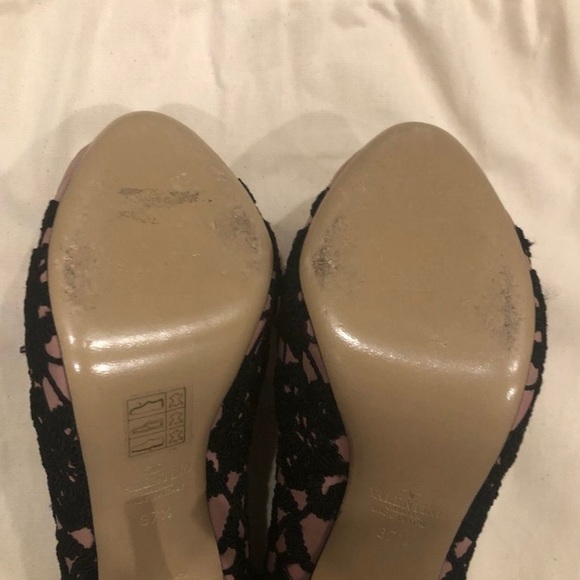 VALENTINO GARAVANI Peep Toe Floral Embroidered Ankle Boots Size 37.5 - Picture 8 of 10